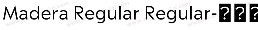 Madera Regular Regular字体转换